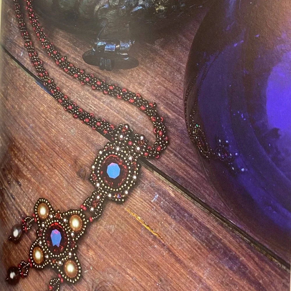 SRA Books Tudor Inspirations Elemental Beadwork Book OS Green Jewelry Projects